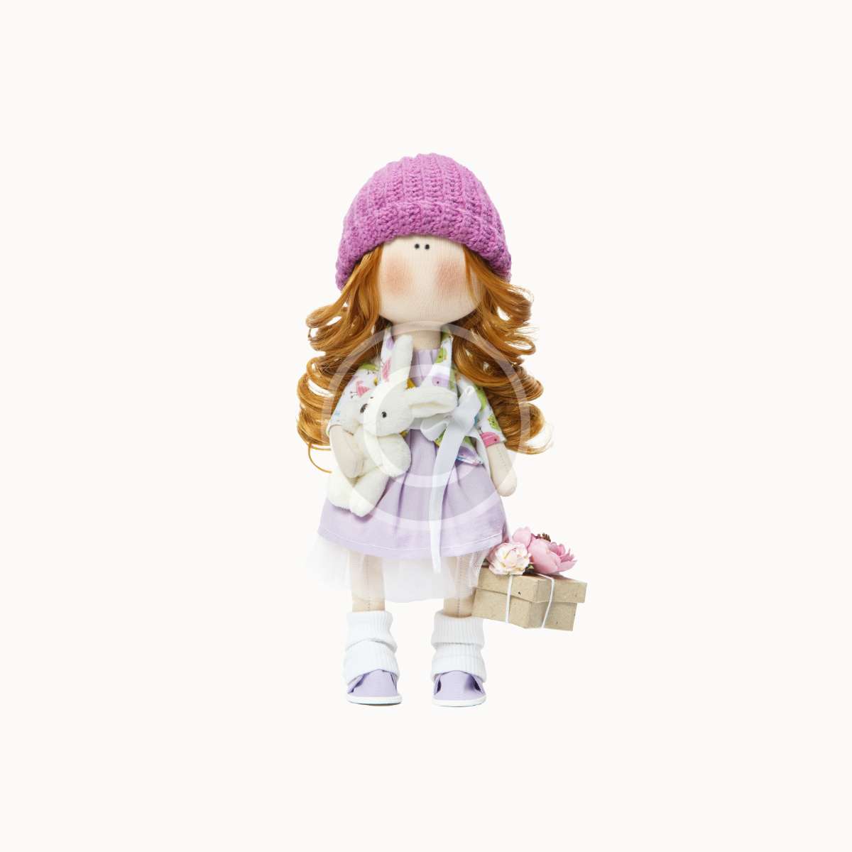 Pink tilda doll - Image 3
